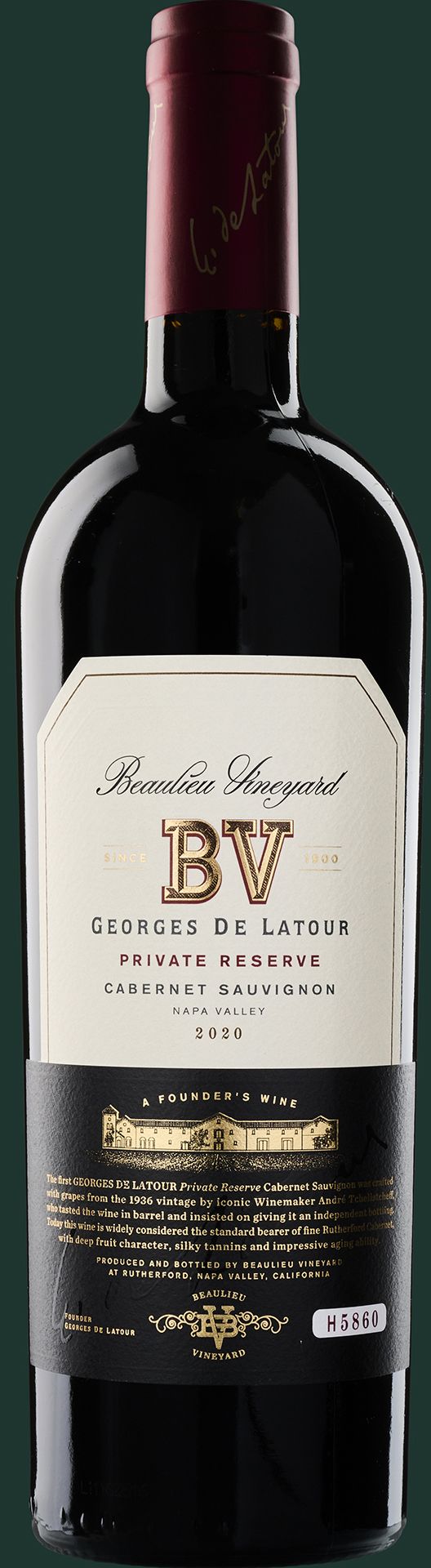 WBSS24 Beaulieu Vineyard Georges de Latour Private Reserve Cabernet Sauvignon 2020